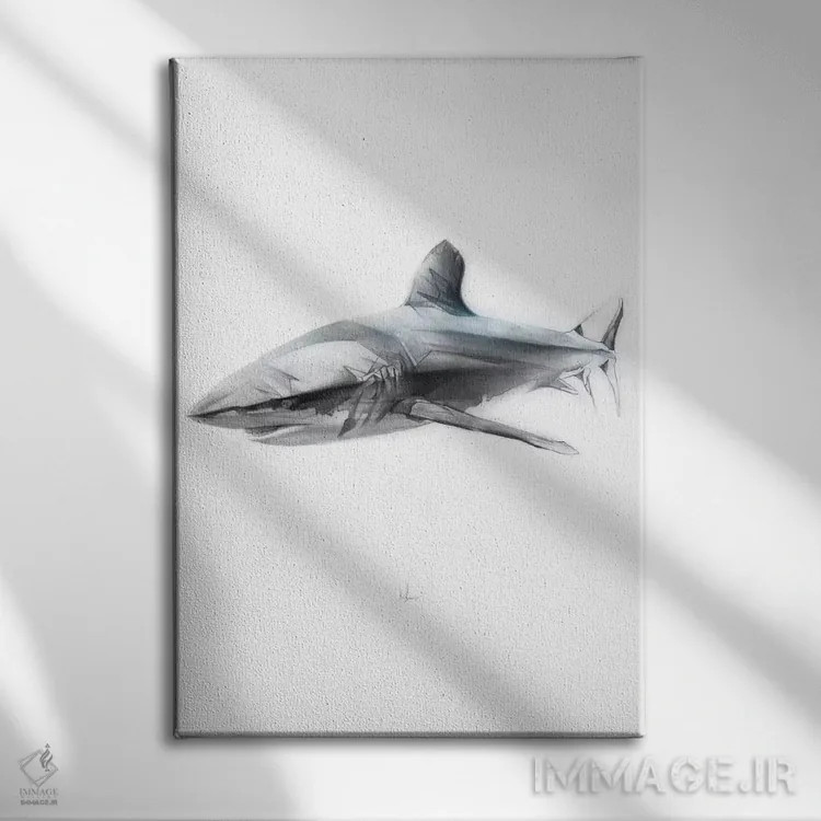 تابلو کوسه I اثر الکسیس مارکو - نمای روبهرو روی دیوار