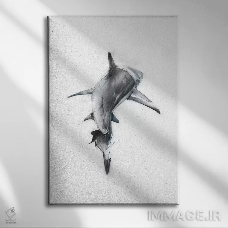 تابلو کوسه III اثر الکسیس مارکو - نمای روبهرو روی دیوار