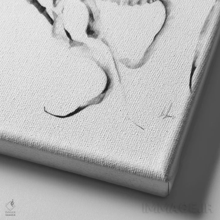 تابلو هشتپا اثر الکسیس مارکو - نمای نزدیک بافت بوم