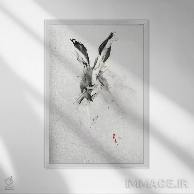 تابلو آقای خرگوش اثر الکسیس مارکو - نمای قابدار سفید