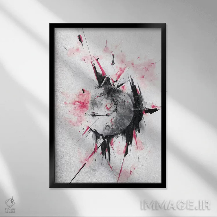 تابلو مریخ اثر الکسیس مارکو - نمای قابدار مشکی