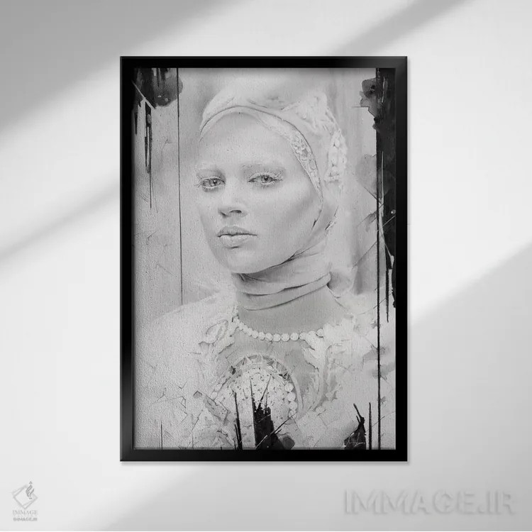 تابلو ملکه برفی اثر الکسیس مارکو - نمای قابدار مشکی