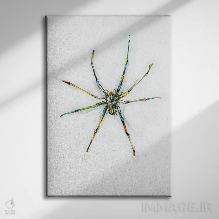 تابلو عنکبوت اثر الکسیس مارکو - نمای روبهرو روی دیوار