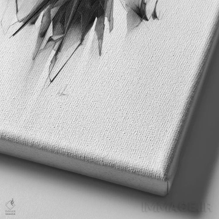 تابلو شیر سنگی اثر الکسیس مارکو - نمای نزدیک بافت بوم