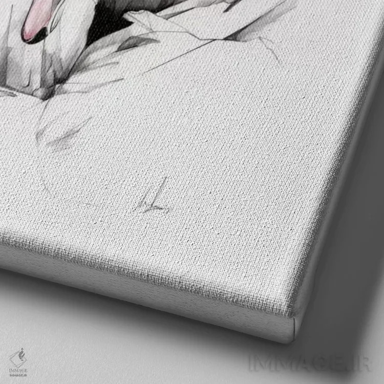 تابلو قوها اثر الکسیس مارکو - نمای نزدیک بافت بوم