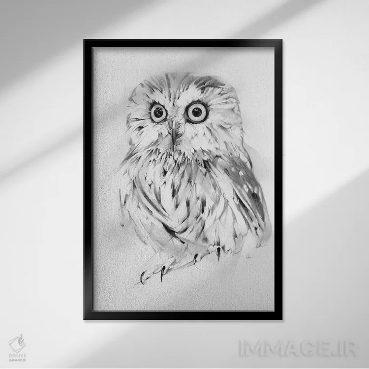 تابلو عاقل اثر الکسیس مارکو - نمای قابدار مشکی