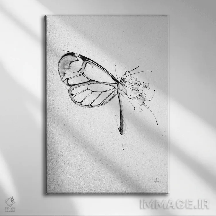 تابلو سوخت پروانهای اثر الکسیس مارکو - نمای روبهرو روی دیوار