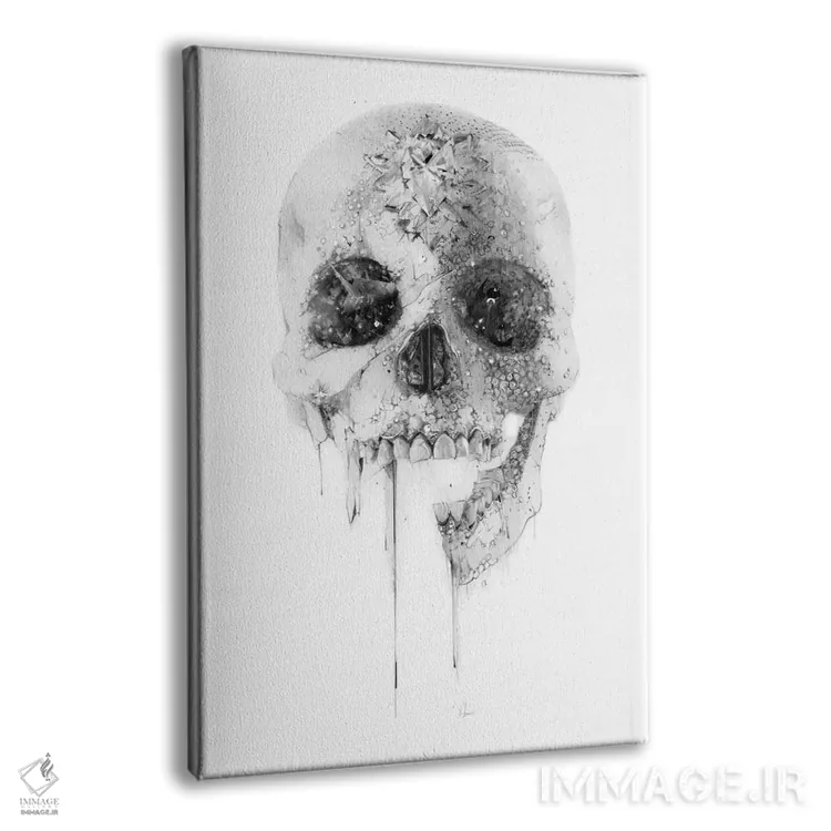 تابلو جمجمهٔ بلوری اثر الکسیس مارکو - نمای پرسپکتیو محصول