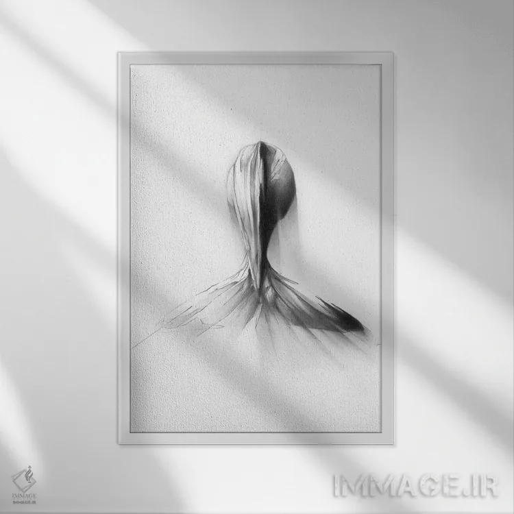 تابلو نهنگ عنبر اثر الکسیس مارکو - نمای قابدار سفید