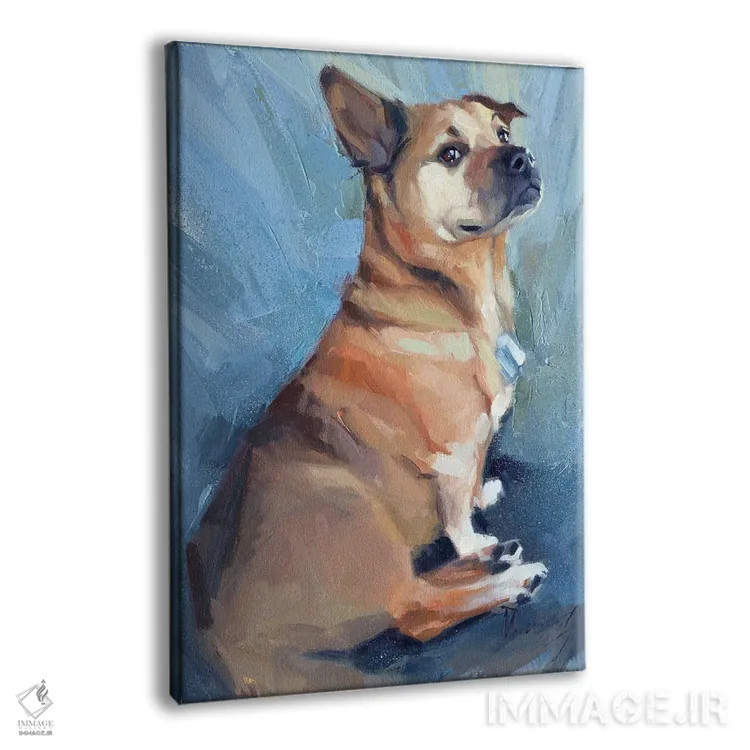 تابلو یک سگ کوچک مغرور اثر الکس مووچون - نمای پرسپکتیو محصول