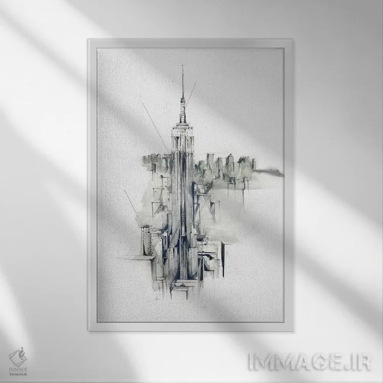 تابلو مترو اثر الکسیس مارکو - نمای قابدار سفید