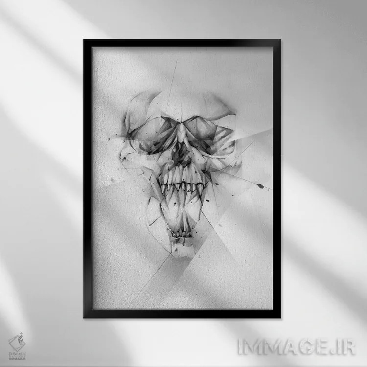 تابلو کوکائین اثر الکسیس مارکو - نمای قابدار مشکی