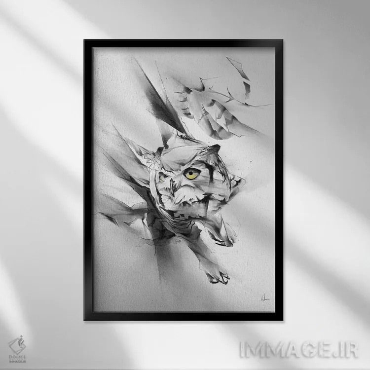 تابلو داج خردمند (خودرو) اثر الکسیس مارکو - نمای قابدار مشکی