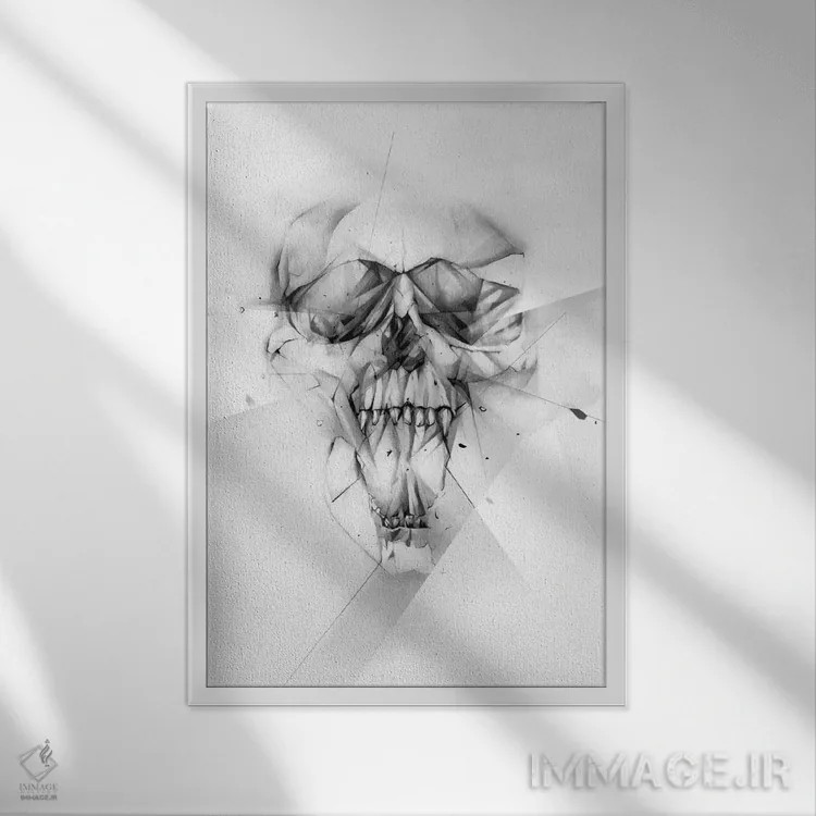 تابلو کوکائین اثر الکسیس مارکو - نمای قابدار سفید