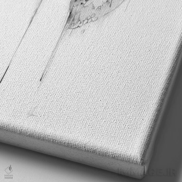 تابلو جمجمهٔ بلوری اثر الکسیس مارکو - نمای نزدیک بافت بوم