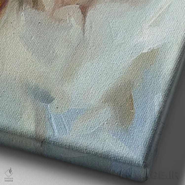 تابلو بولداگ (سگ) اثر الکس مووچون - نمای نزدیک بافت بوم