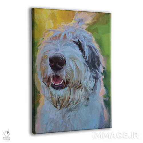 تابلو پرترهٔ بابتیل (سگ) اثر الکس مووچون - نمای پرسپکتیو محصول