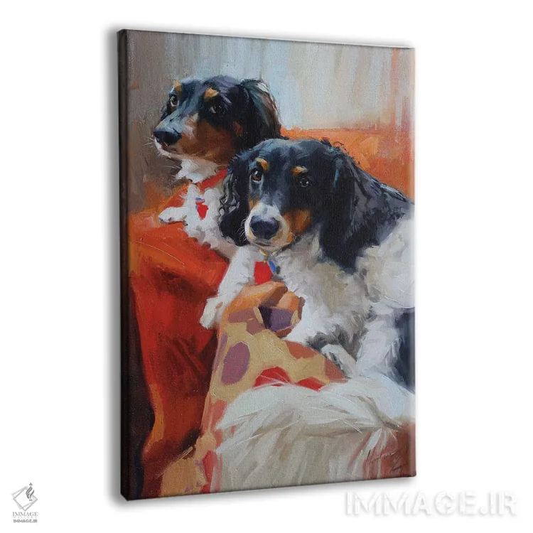 تابلو دو داشهوند (سگ) اثر الکس مووچون - نمای پرسپکتیو محصول