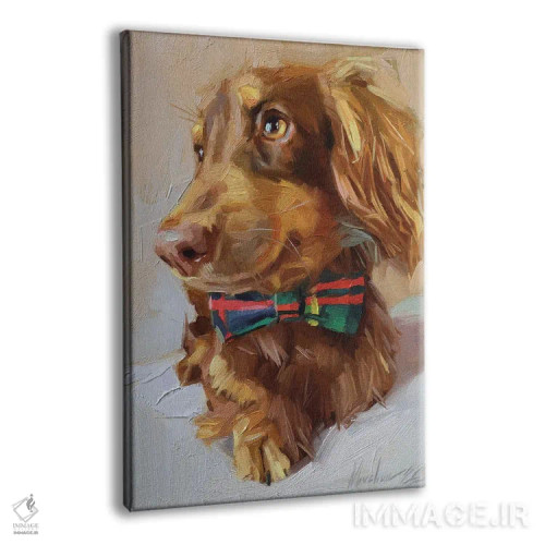 تابلو داشهوند کوچک (سگ سوسیس) اثر الکس مووچون - نمای پرسپکتیو محصول
