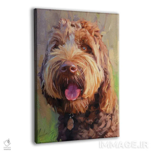 تابلو لابرادودل قهوهای (سگ) اثر الکس مووچون - نمای پرسپکتیو محصول