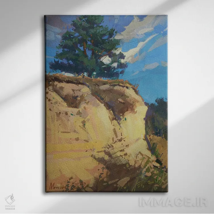 تابلو نقاشی درخت هجران اثر الکس مووچون - نمای روبهرو روی دیوار