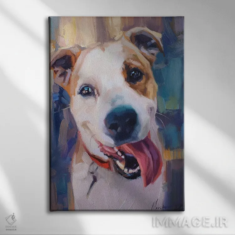 تابلو پرترهٔ تریر استفوردشر اثر الکس مووچون - نمای روبهرو روی دیوار