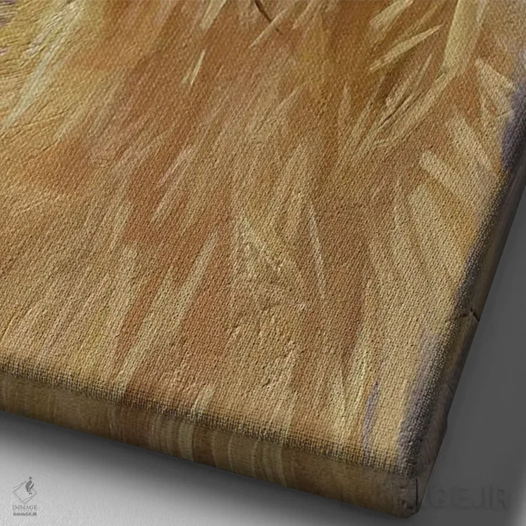 تابلو یورکشایر تریر (سگ) اثر الکس مووچون - نمای نزدیک بافت بوم