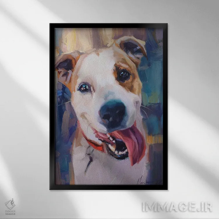 تابلو پرترهٔ تریر استفوردشر اثر الکس مووچون - نمای قابدار مشکی