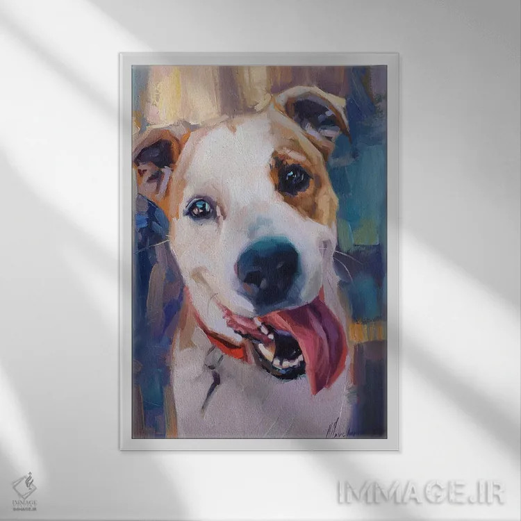 تابلو پرترهٔ تریر استفوردشر اثر الکس مووچون - نمای قابدار سفید