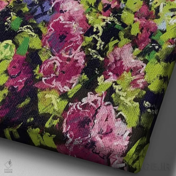 تابلو تابستان فرانسوی اثر اندرو مودی - نمای نزدیک بافت بوم