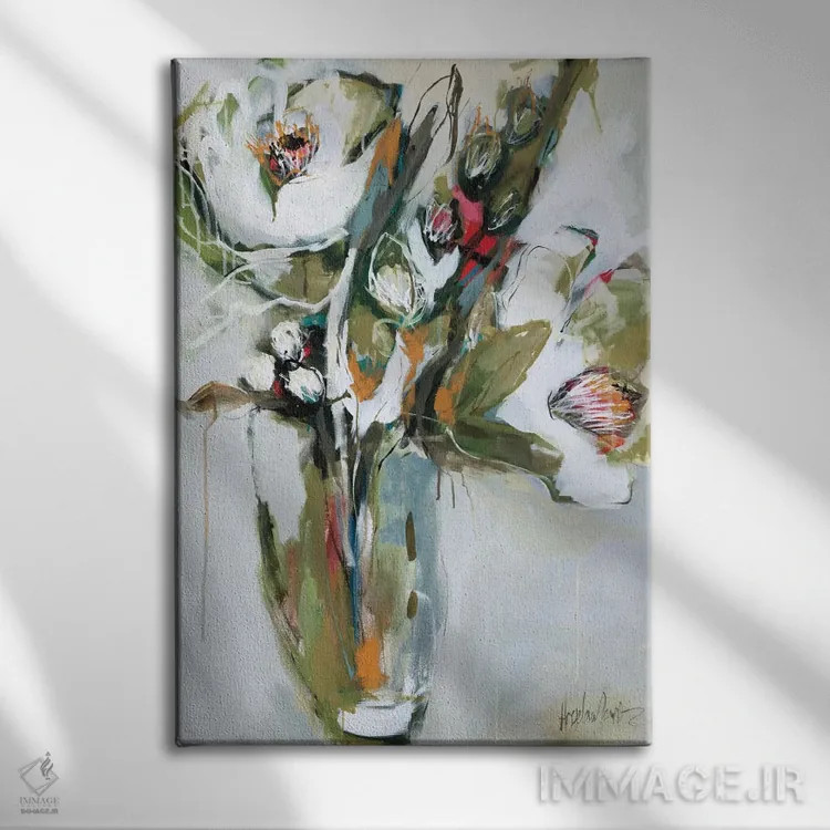 تابلو شکوفه دادن در نوامبر اثر آنجلا ماریـتز - نمای روبهرو روی دیوار