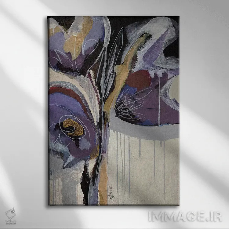 تابلو برداشتهای گلها ۲ اثر آنجلا ماریـتز - نمای روبهرو روی دیوار