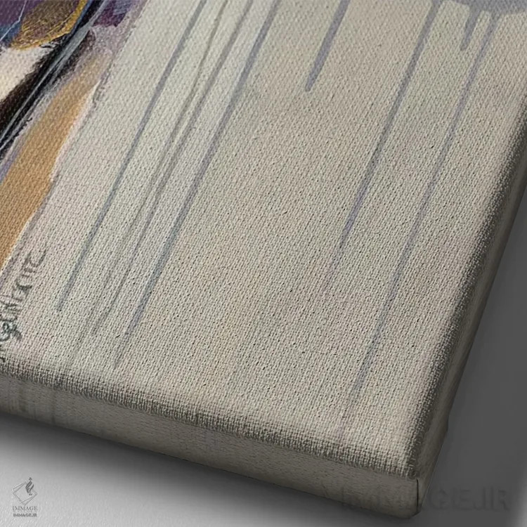 تابلو برداشتهای گلها ۲ اثر آنجلا ماریـتز - نمای نزدیک بافت بوم