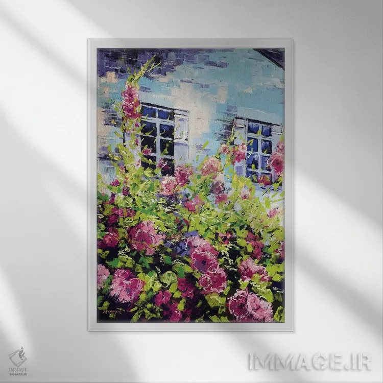 تابلو تابستان فرانسوی اثر اندرو مودی - نمای قابدار سفید