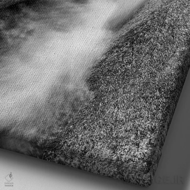 تابلو آمریکا، نیوهمپشایر، کوههای سفید، جریان بروک لوسی کنار صخرههای گرانیتی ۱ اثر آن کالینز - نمای نزدیک بافت بوم