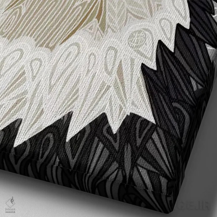 تابلو بردر کولی (سگ) اثر آنجلیکا پارکر - نمای نزدیک بافت بوم