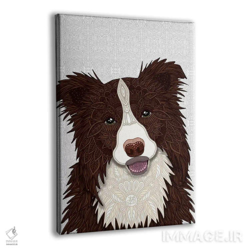 تابلو بردر کولی قرمز (سگ) اثر آنجلیکا پارکر - نمای پرسپکتیو محصول