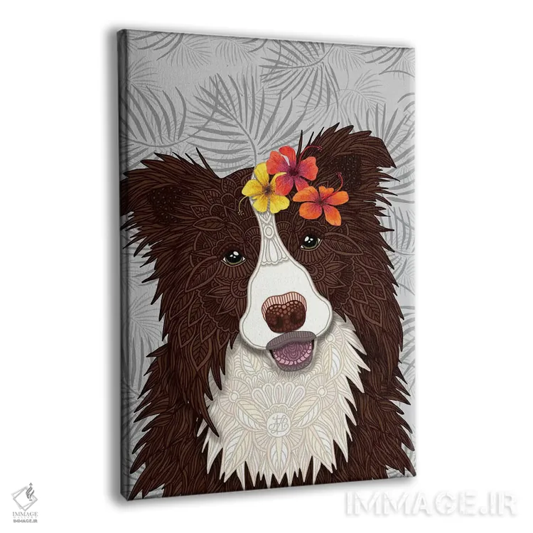 تابلو دختر بردر کولی قرمز گرمسیری اثر آنجلیکا پارکر - نمای پرسپکتیو محصول