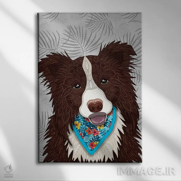 تابلو پسر بردر کولی قرمز گرمسیری اثر آنجلیکا پارکر - نمای روبهرو روی دیوار