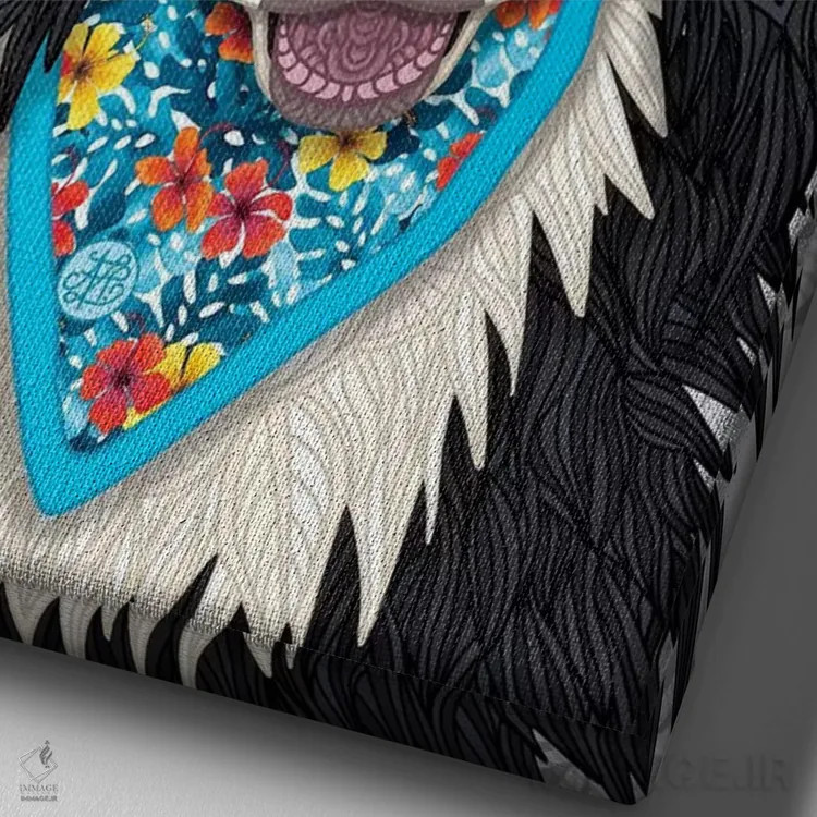 تابلو پسر بردر کولی گرمسیری اثر آنجلیکا پارکر - نمای نزدیک بافت بوم