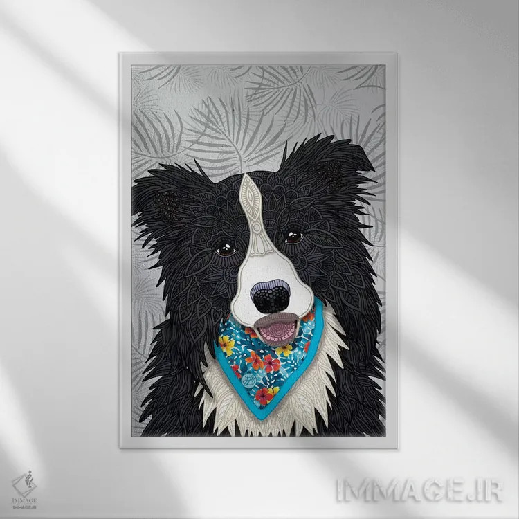 تابلو پسر بردر کولی گرمسیری اثر آنجلیکا پارکر - نمای قابدار سفید