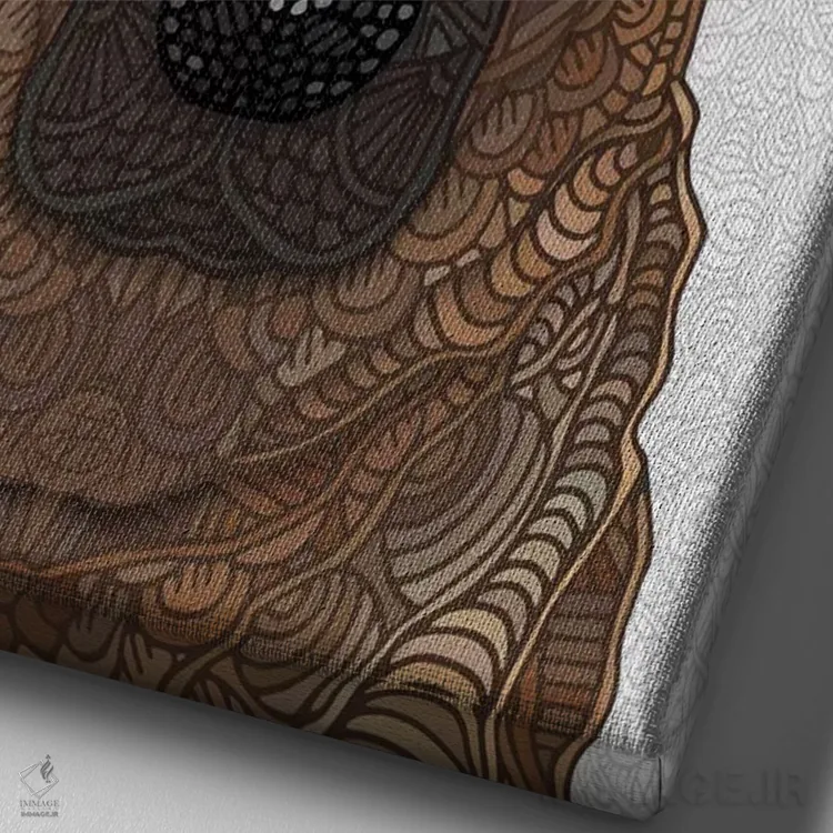 تابلو ژرمن شپرد (نژاد سگ) اثر آنجلیکا پارکر - نمای نزدیک بافت بوم