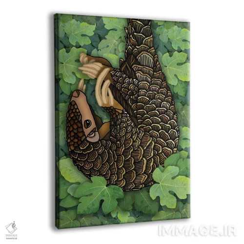 تابلو پانگولین اثر آنجلیکا پارکر - نمای پرسپکتیو محصول
