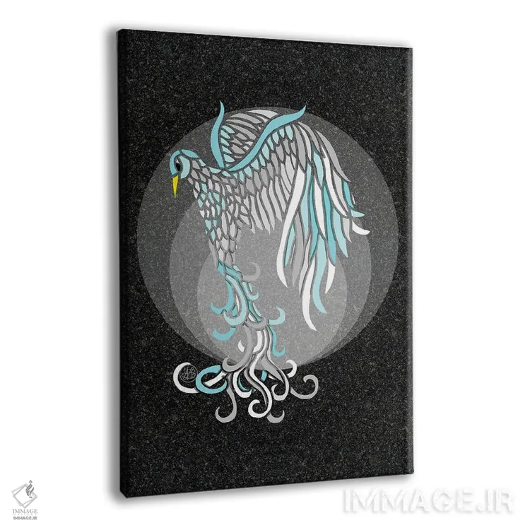 تابلو ققنوس یخی اثر آنجلیکا پارکر - نمای پرسپکتیو محصول