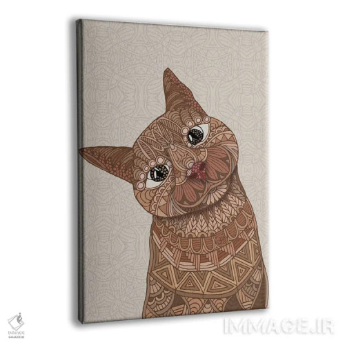 تابلو سلام گربه زیبای من اثر آنجلیکا پارکر - نمای پرسپکتیو محصول