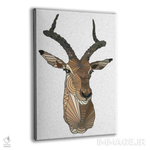 تابلو ایمپالای مدرن (آهو آفریقایی) اثر آنجلیکا پارکر - نمای پرسپکتیو محصول