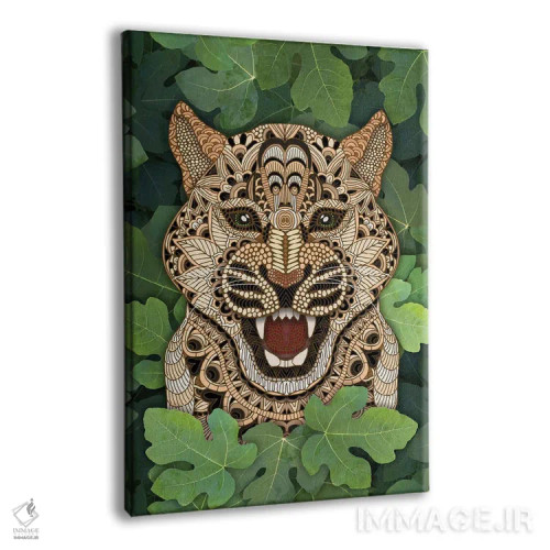 تابلو پلنگ جنگلی اثر آنجلیکا پارکر - نمای پرسپکتیو محصول