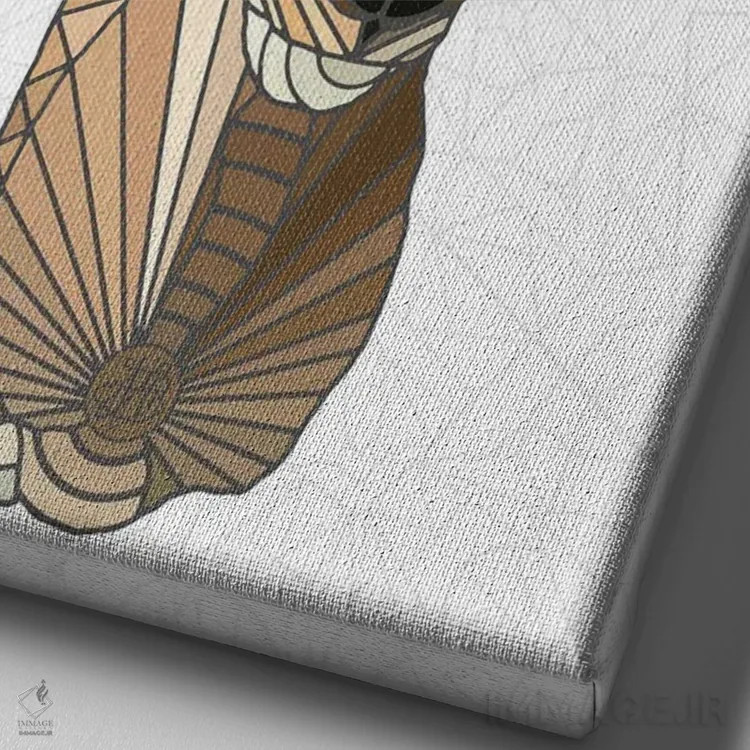 تابلو ایمپالای مدرن (آهو آفریقایی) اثر آنجلیکا پارکر - نمای نزدیک بافت بوم