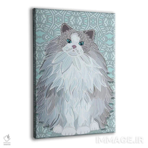تابلو راگدال شفق قطبی (نژاد گربه) اثر آنجلیکا پارکر - نمای پرسپکتیو محصول