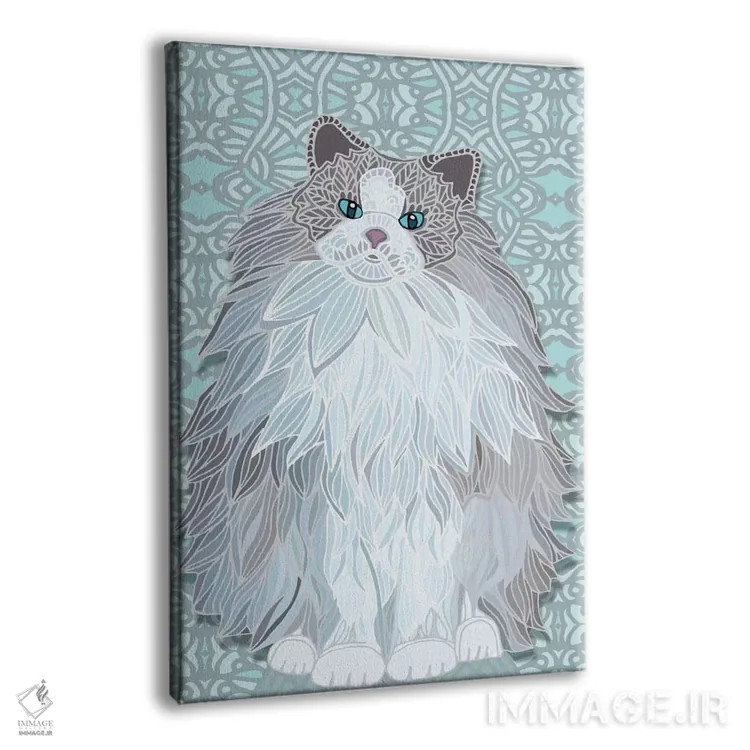 تابلو راگدال شفق قطبی (نژاد گربه) اثر آنجلیکا پارکر - نمای پرسپکتیو محصول
